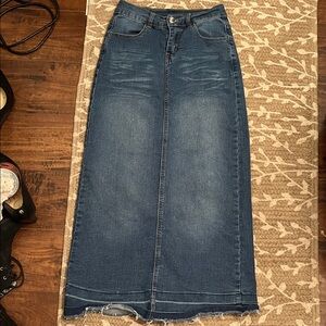 Be Girl Denim Maxi Skirt